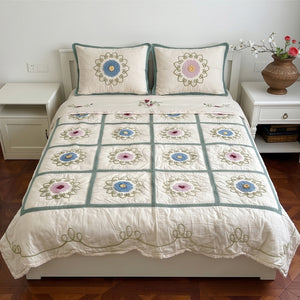 100% cotton Embroidery bedding set