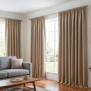 Dobby Textured 100% blockout Curtains
