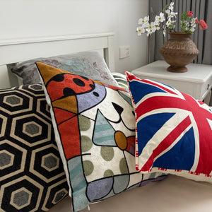 Printed/embroidered/jacquard pillow
