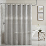 Linen-Look stripe curtains