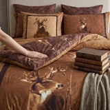 100% polyester Printed microfiber fabric bedding set