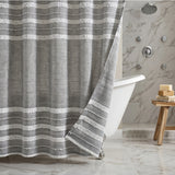 Linen-Look stripe curtains