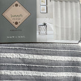 Linen-Look stripe curtains